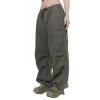Womens Baggy Cargo Pants Casual Low Waist Adjustable Drawstring Joggers Sweatpants Trousers Punk Streetwear view 2