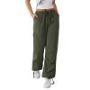 Womens Baggy Cargo Pants Casual Low Waist Adjustable Drawstring Joggers Sweatpants Trousers Punk Streetwear view 4