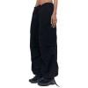 Womens Baggy Cargo Pants Casual Low Waist Adjustable Drawstring Joggers Sweatpants Trousers Punk Streetwear Small view 2