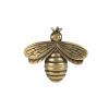 Retro Bee Statue DIY Jewelry Accessories, Insect Sculpture Punk Pendant Handmade Brass Keychain Bag Pendant Study Paperweight Decor view 1