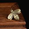 Retro Bee Statue DIY Jewelry Accessories, Insect Sculpture Punk Pendant Handmade Brass Keychain Bag Pendant Study Paperweight Decor view 2