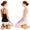 Foldable Meditation Bench Portable Kneeling Chair (18" W x 7.5L) Yoga Stool from Bamboo with Travel Bag view 2