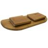 Foldable Meditation Bench Portable Kneeling Chair (18" W x 7.5L) Yoga Stool from Bamboo with Travel Bag view 4