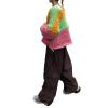 Womens Baggy Cargo Pants Casual Low Waist Adjustable Drawstring Joggers Sweatpants Trousers Punk Streetwear view 4