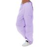 Womens Baggy Cargo Pants Casual Low Waist Adjustable Drawstring Joggers Sweatpants Trousers Punk Streetwear view 3