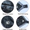 XIANGBINXUAN Tent Tarp Waterproof Camping Tarp Shelter Has a Hammock, UV Protection Ripstop Nylon Portable Hammock Tent Tarp Sunshade HEX Shape Hammock Rain Fly for Hiking Travel (Black) view 2