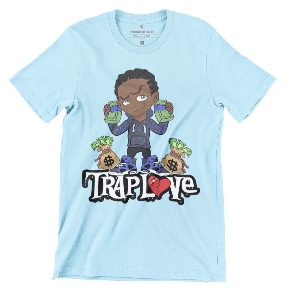 TrappLove Cash Boy Jordan 6 T Shirt, Jordan 6 Matching for Sneaker Jordan 6, Gift for Sneaker Jordan 6, Shirt for Jordan 6 Light Blue