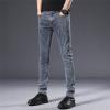 Men's Skinny Slim Fit Stretch Jeans Tapered Leg Denim Pencil Pants Lightweight Classic 5 Pocket Jean Trousers (Light Grey,28) view 4