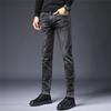 Men's Skinny Slim Fit Stretch Jeans Tapered Leg Denim Pencil Pants Lightweight Classic 5 Pocket Jean Trousers (Grey,34) view 4