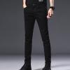 Men's Skinny Slim Fit Stretch Jeans Tapered Leg Denim Pencil Pants Lightweight Classic 5 Pocket Jean Trousers (Black,38) view 4