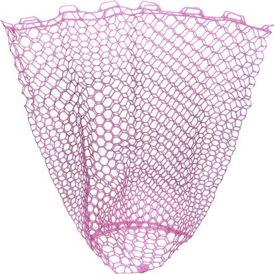 Prox PX89419P60 Rubber Landing Net Replacement for 19 Type Depth 23.6 inches (60 cm) Net Pink