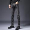Men's Skinny Slim Fit Stretch Jeans Tapered Leg Denim Pencil Pants Lightweight Classic 5 Pocket Jean Trousers (Grey,36) view 4