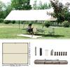 XIANGBINXUAN Tent Tarp for Tent Camping Shelter Rain Tarp, UV Protection Ripstop Nylon Shelter Survival Gear PU 2000mm Waterproof with Complete Accessories Hiking, Survival Gear (5x3m Rectangle) view 3