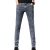 Men's Skinny Slim Fit Stretch Jeans Tapered Leg Denim Pencil Pants Lightweight Classic 5 Pocket Jean Trousers (Light Grey,29) view 1