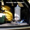 yETO 12L/3.17 Gallons Portable Camping Shower Portable Shower for Camping Camp Shower Solar Shower Outside Shower with Pressure Foot Pump and Handy Nozzle Camping Showers Camping Shower Bag, GREY-12L view 4