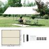 XIANGBINXUAN Tent Tarp for Tent Camping Shelter Rain Tarp, UV Protection Ripstop Nylon Shelter Survival Gear PU 2000mm Waterproof with Complete Accessories Hiking, Survival Gear (3x3m Square) view 3