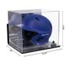 Better Display Cases Acrylic Baseball Batting Helmet Display Case with Mirror, Black Risers , Wall Mount and Mirror Base(V22/A012) view 2