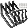 Heavdace Kayak Storage Racks, 4 Pack Freestanding Canoes Garage Hooks, 19.5Inch Wall Mount Surfboard Hangers and Stand-Up Paddle Board Holder, 150lb Capacity view 1