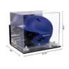 Better Display Cases Acrylic Baseball Batting Helmet Display Case with Mirror, White Risers , Wall Mount and Mirror Base(V22/A012) view 2