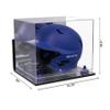 Better Display Cases Acrylic Baseball Batting Helmet Display Case with Mirror, Navy Blue Risers , Wall Mount and Mirror Base(V22/A012) view 2
