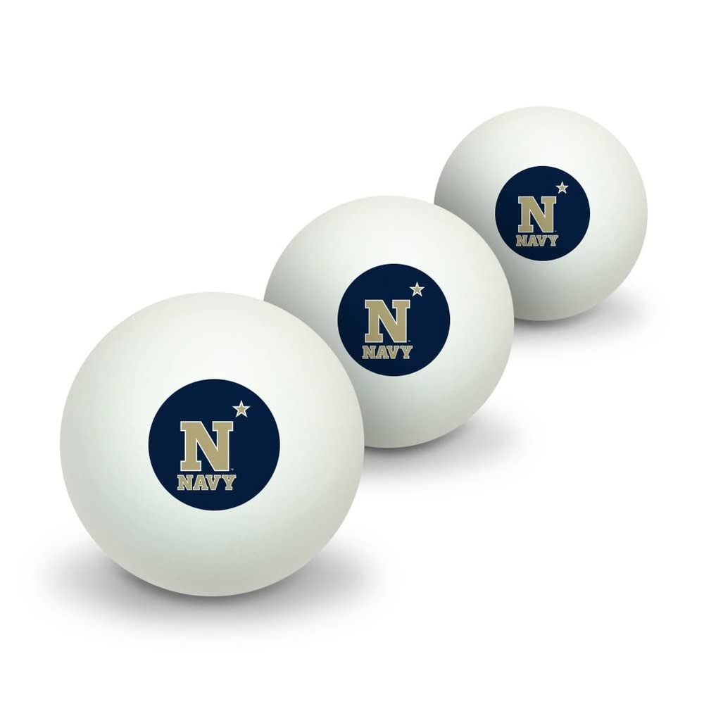 GRAPHICS & MORE US Naval Academy Primary Logo Novelty Table Tennis Ping Pong Ball 3 Pack
