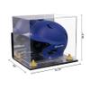 Better Display Cases Acrylic Baseball Batting Helmet Display Case with Mirror, Yellow Risers , Wall Mount and Mirror Base(V22/A012) view 2
