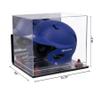 Better Display Cases Acrylic Baseball Batting Helmet Display Case with Mirror, Purple Risers , Wall Mount and Mirror Base(V22/A012) view 2