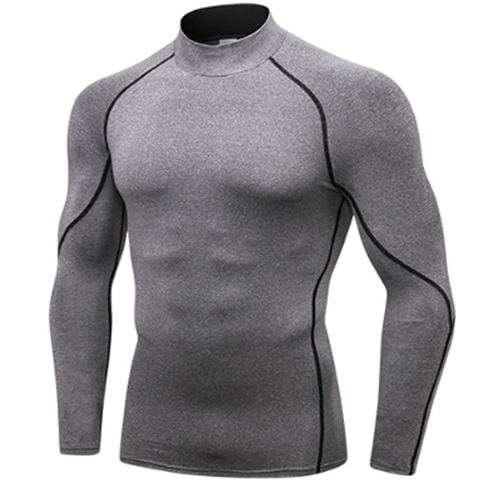 SPVISE Men's Compression Long Sleeve Shirts Athletic Workout Shirt Lightweight Sports Baselayer Top Gym Gear Running T-Shirt