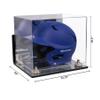 Better Display Cases Acrylic Baseball Batting Helmet Display Case with Mirror, Gold Risers , Wall Mount and Mirror Base(V22/A012) view 2