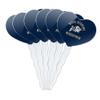GRAPHICS & MORE US Naval Academy Midshipmen Heart Love Cupcake Picks Toppers Decoration Set of 6 view 1