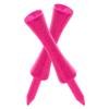 100 PCS Bamboo Golf Tees | Multiple Colours & Sizes | Castle & Standard Tees | Eco-Friendly & Sustainable (59mm Castle Neon Bright Pink) view 2