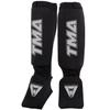 TMA Muay Thai MMA Kickboxing shin Guards, Instep Guard Sparring Protective Leg shin Kick Pads for Adults (Large/X-Large, Black) view 1