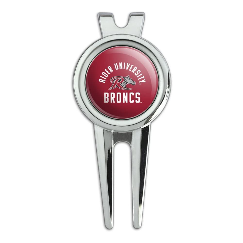 GRAPHICS & MORE Rider University Broncs Logo Golf Divot Repair Tool and Ball Marker