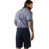 ARIAT Rebar Cotton Strong Anvil Force T-Shirt, Stonewash view 2