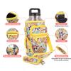 AJLTPA Half Gallon Jugs Water Bottle Holder with Strap and 2 Pockets, Water Bottle Sleeve Carrier For Half Gallon Jugs 64oz Flask(Floral Sugar Skull) view 3