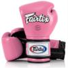Fairtex Muay Thai Boxing Gloves BGV9 - Heavy Hitter Mexican Style Training & Sparring Gloves for Kick Boxing MMA K1 (Pink/Black, 10 oz) view 1