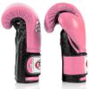 Fairtex Muay Thai Boxing Gloves BGV9 - Heavy Hitter Mexican Style Training & Sparring Gloves for Kick Boxing MMA K1 (Pink/Black, 10 oz) view 4
