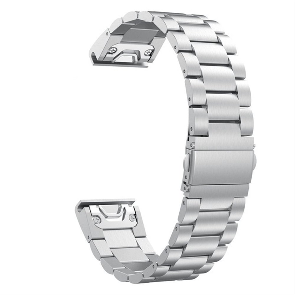CZKE For Garmin Quickfit Watch Band 26 MM Stainless Steel Watchbands (Color : Silver 2, Size : 26mmDescent MK2 MK2i)