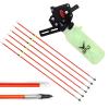 Bow Fishing Reel Kit with Arrows, Bowfishing Tool Accessories, Safety Slides for Compound & Recurve Bows (Orange) view 1