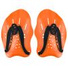 HacoFlash Swim Paddles With Adjustable Straps - Hand Paddles for Lap Swimming, Equipment for Women, Men, Children (1 Pair, Orange) view 1