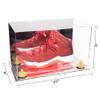 Better Display Cases Acrylic Large Shoe Display Case for Basketball Shoe Soccer Cleat Football Cleat with Mirror Case, Yellow Risers and Mirror Base (V11/A013) view 2