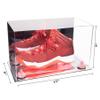 Better Display Cases Acrylic Large Shoe Display Case for Basketball Shoe Soccer Cleat Football Cleat with Mirror Case, Pink Risers and Mirror Base (V11/A013) view 2