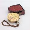 Be Strong and Courageous Do Not Be Afraid Antique Nautical VintageCompass with Leather Case Engraved Compass by Allory Tech view 2