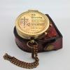 Be Strong and Courageous Do Not Be Afraid Antique Nautical VintageCompass with Leather Case Engraved Compass by Allory Tech view 4
