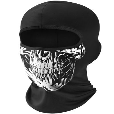 Fuinloth Balaclava Ski Mask, Motorcycle Cold Winter Scarf Windproof Warmth Neck Gaiter for Men/Women Skull