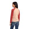 Ariat Girls' Real Arrow Shirt, Palm Heather/Bossa Nova, Medium view 2