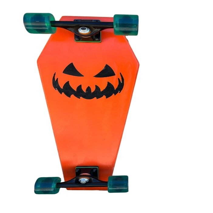 Coffin Jack-O Skateboard | Longboard | 30x9 | Coffin Croozer