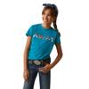 ARIAT Girls Real Boot Kickin' Tee, Exotic Plume view 1