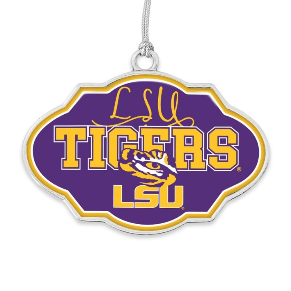 43437 LSU Louisiana State University Christmas Frame Ornament