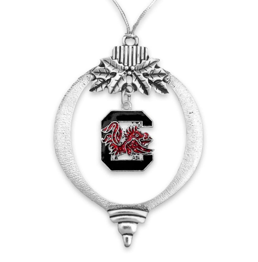 43439 South Carolina Glitter Charm Bulb Ornament